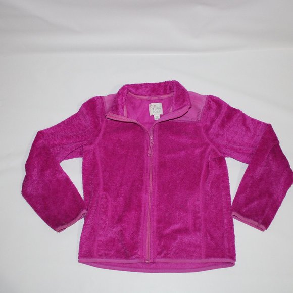 Children's Place Girl Pink Fleece Sweater(7-8) - Picture 4 of 8